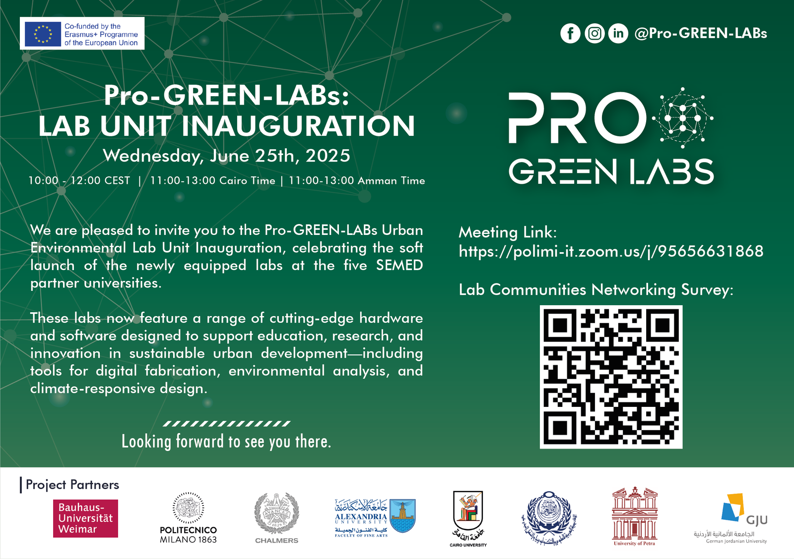 SEMED Lab inauguration | Pro Green Labs
